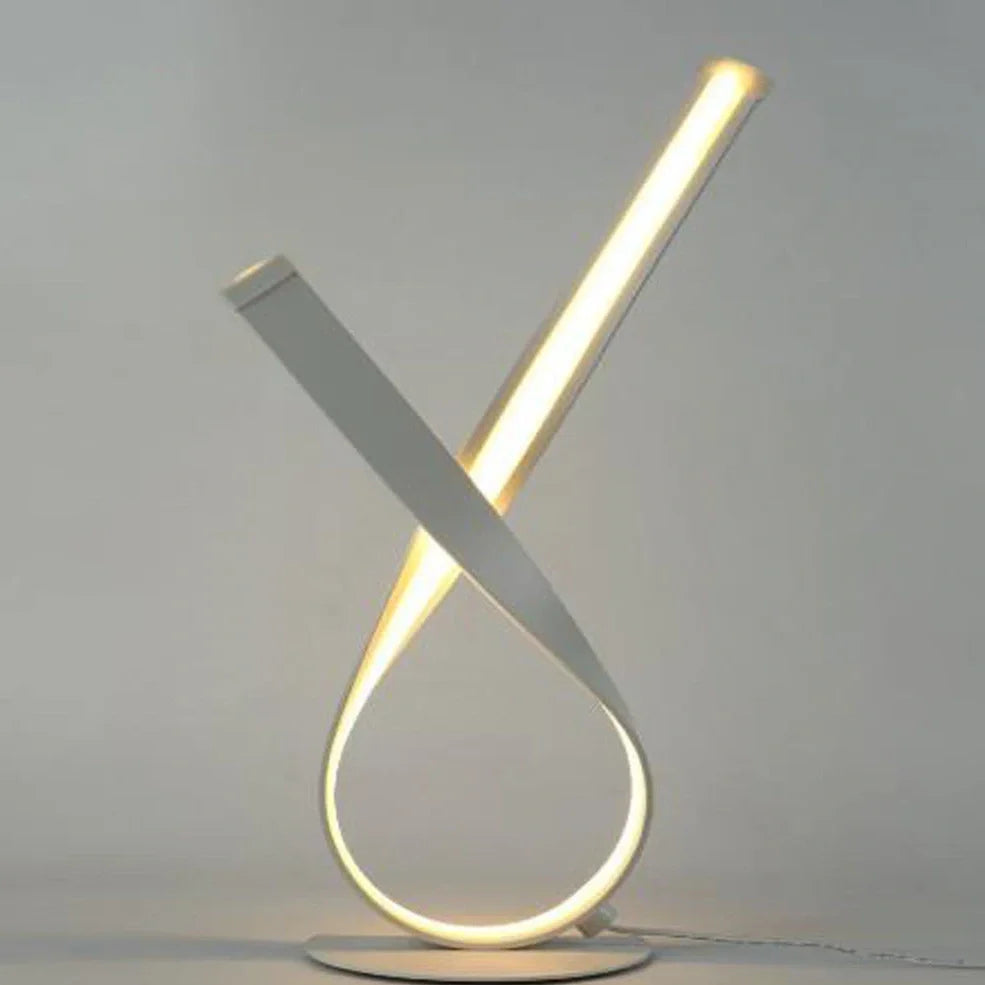 Creative remote control lamp with aluminium and iron construction, 12.5cm chassis, 45cm height, and three light modes