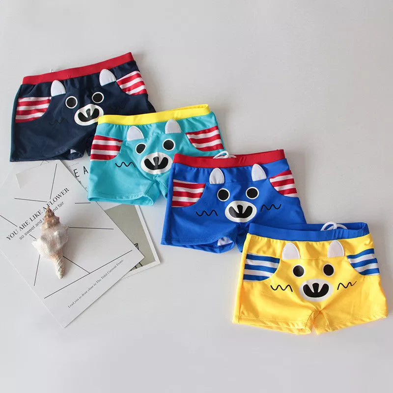 Children's quick-dry beach pants boxer swimming trunks in vibrant colors