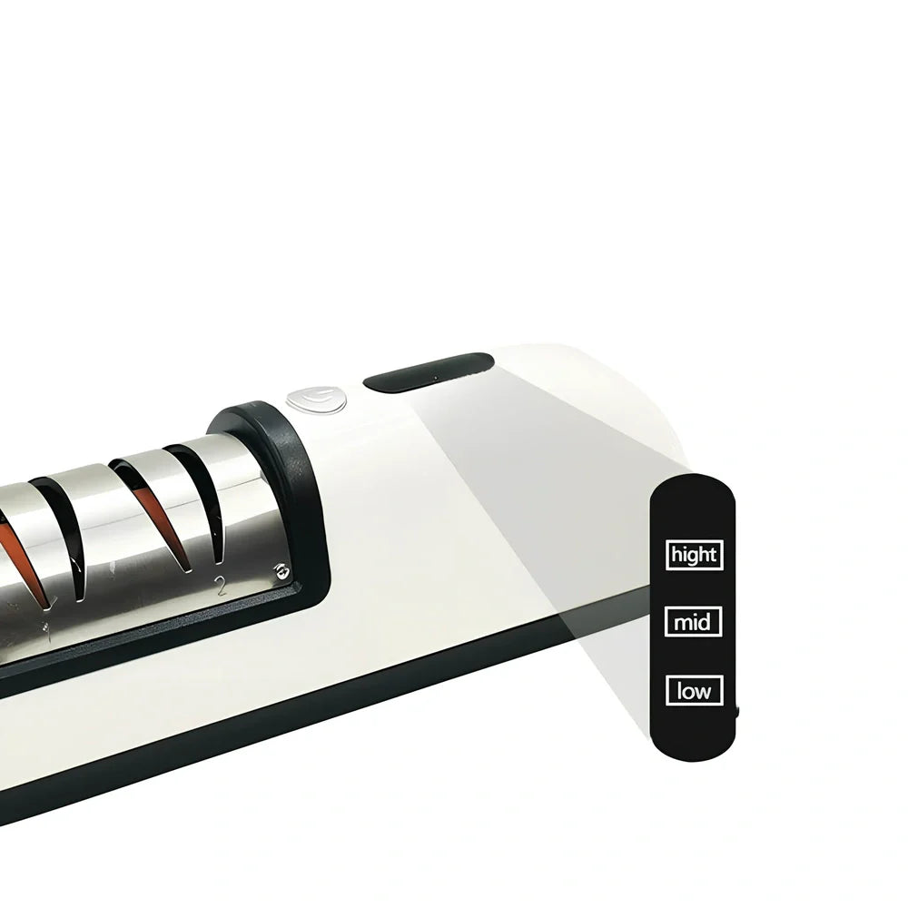 Home kitchen rechargeable electric knife sharpener with USB charging cable