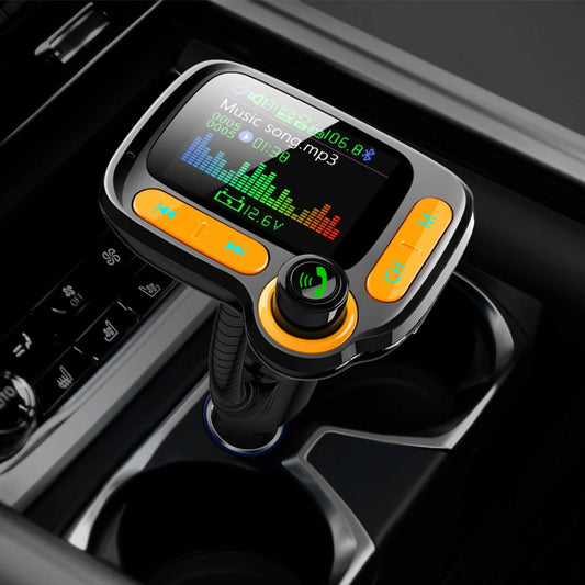 Car Bluetooth Multi-Function Player with large color screen and quick charge