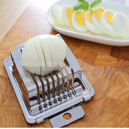 Stainless steel multi-purpose egg cutter for kitchen use