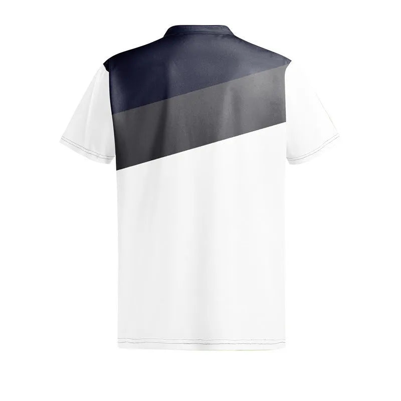 Men's loose fit short sleeve T-shirt with 3D digital printing in colour LM-PL047, sizes S to 3XL