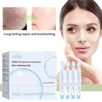 Disposable hyaluronic acid facial skin care set for moisturizing and wrinkle reduction