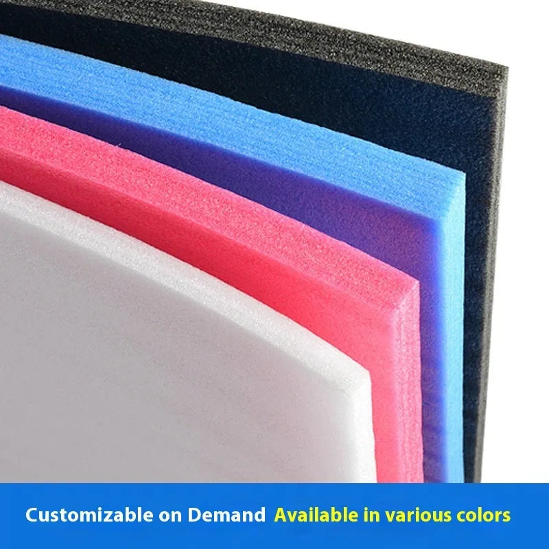 White EPE pearl cotton foam board measuring 200 by 100 cm with 10 mm thickness