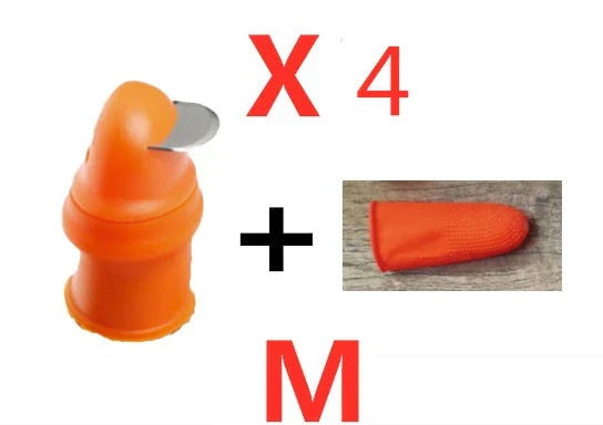 Ergonomic silicone blade protector for safe and efficient vegetable and fruit harvesting