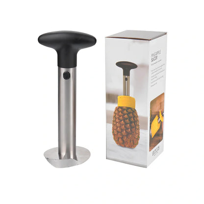 Black rotary stainless steel 304 pineapple knife peeler, 18cm long with 8cm blade for fruit peeling