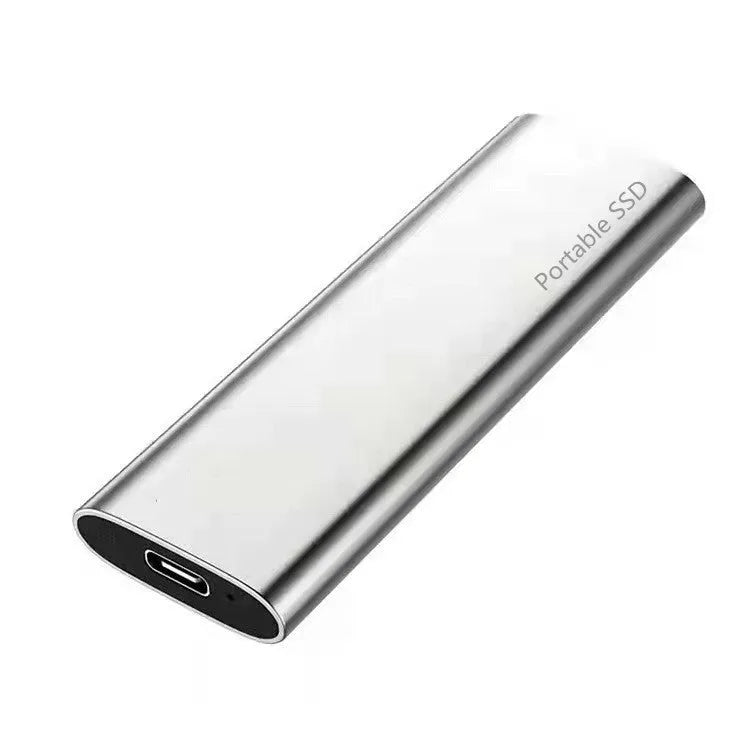 Cross-border hot mobile SSD expansion hard disk with ultra-thin metal shell showing multiple interface colour options