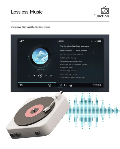 Black portable 7-inch vehicle MP5 player with LCD screen and mounting bracket.