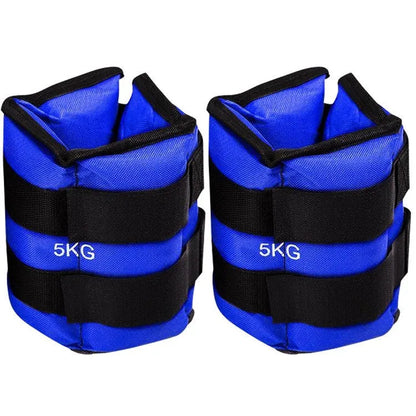 Legging sandbags for track and field training with Oxford cloth construction and adjustable weight options