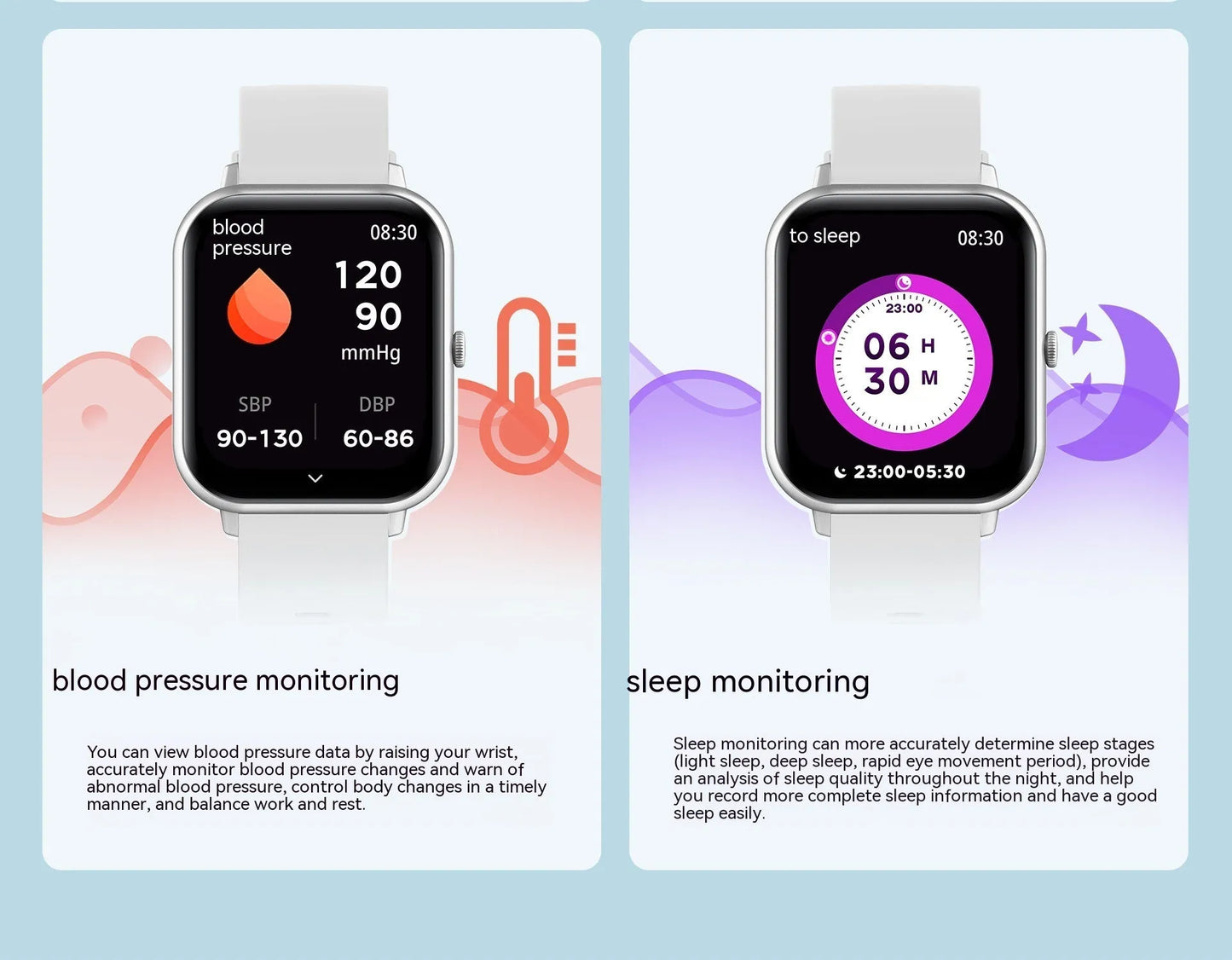 One-Click Link smart watch in black, silver grey, pink, or khaki with TFT touchscreen and wrist strap