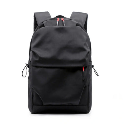 Sleek and durable nylon backpack with spacious compartments for everyday use.