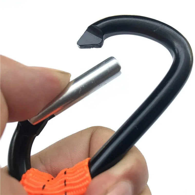 Orange 90cm long fishing rod fall protection safety rope with a 10kg load rating.