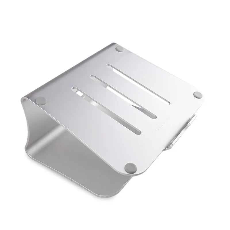 Aluminium alloy notebook cooling bracket with rotary mechanism in silver colour