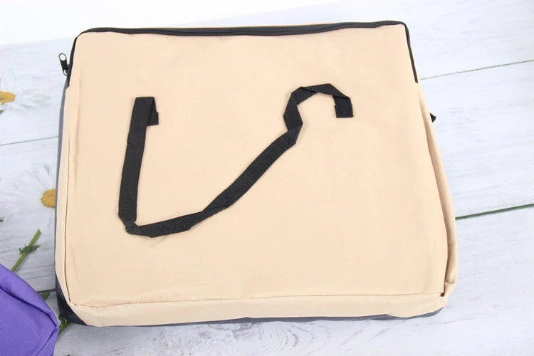 Foldable pet car seat bag in green, almond, and black for small cats and dogs