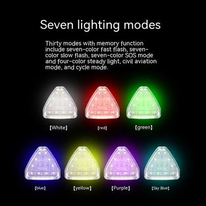 5W remote control strobe light set with four flashing lamps, ABS housing, and charging cable for vehicle modification.