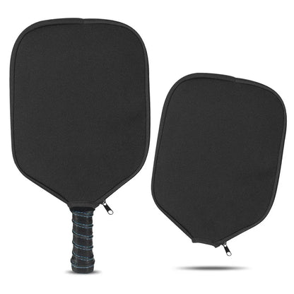 Black neoprene protective sleeve for a table tennis racket