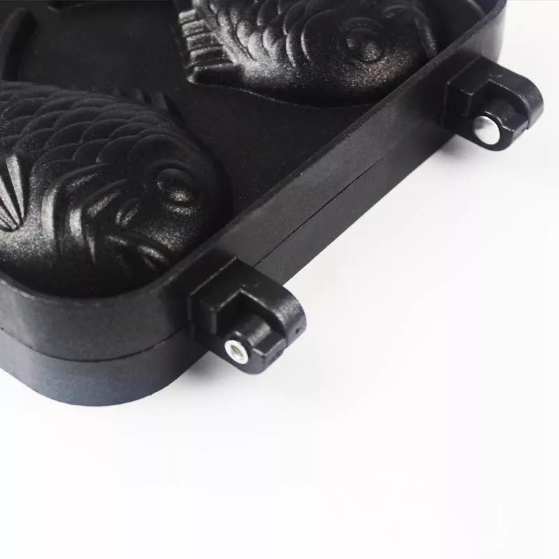 Fish-Shaped Waffle Pan Maker with non-stick coating and aluminum alloy construction