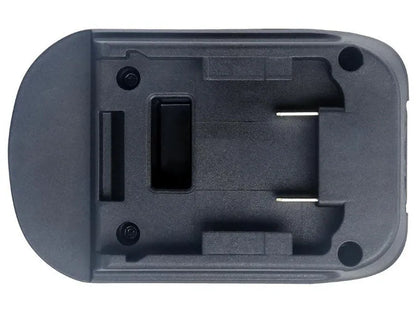 Black Milwaukee to Makita battery adaptor for DM18M tools and H99F batteries
