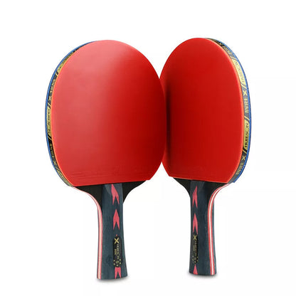Double-sided reverse adhesive table tennis racket with upgraded rubber cover