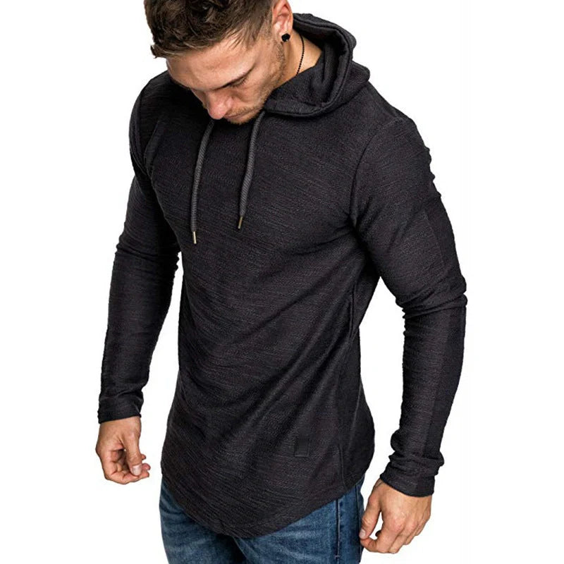 Men's slim fit hoodie in various colors, perfect for gym or casual wear