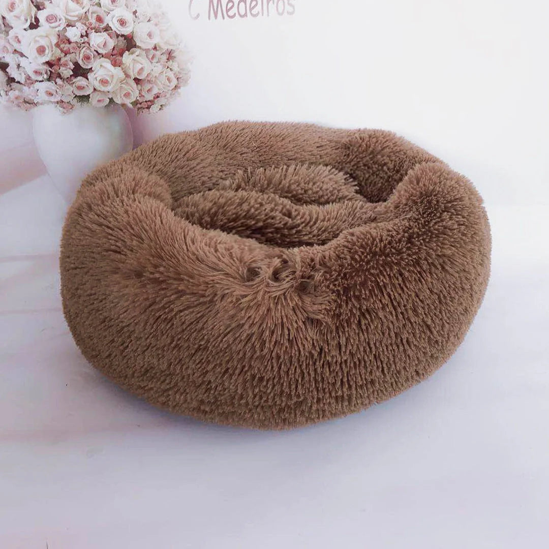 Cozy plush pet nest in various colors and sizes for ultimate pet comfort