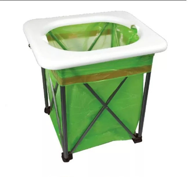 Brother BRS-94 green portable folding toilet for outdoor and travel use