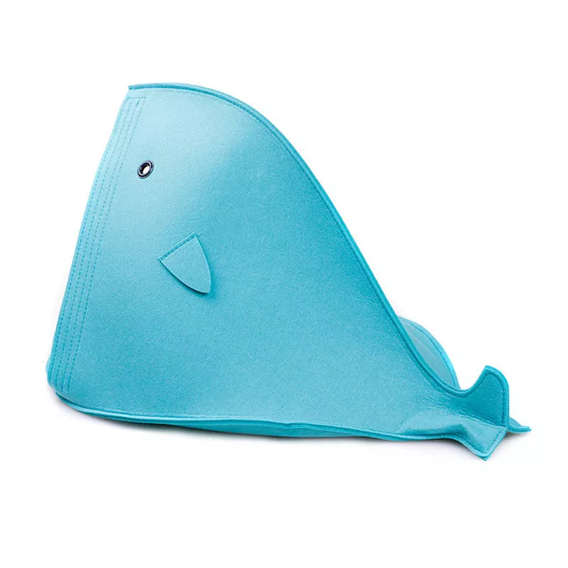 Foldable Felt Pet Nest in grey and blue, eco-friendly and washable pet bed