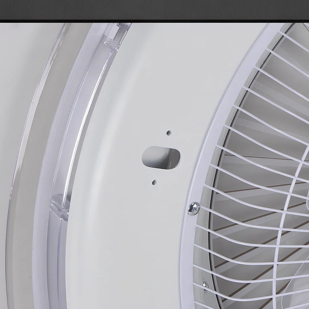 58cm ceiling fan with LED light and metal blades, remote control operation