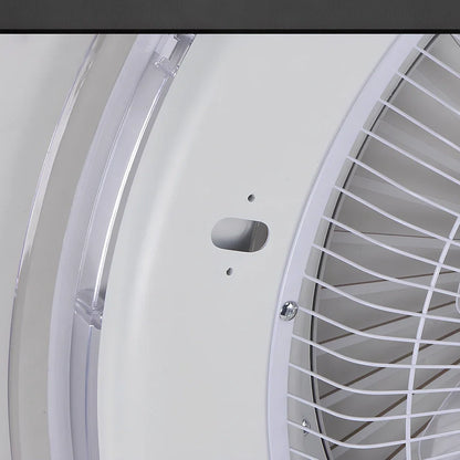 58cm ceiling fan with LED light and metal blades, remote control operation