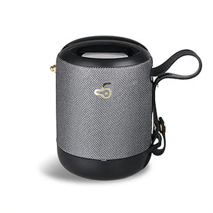 Wireless portable mini waterproof card subwoofer in black, blue, camouflage, grey, or red with compact design