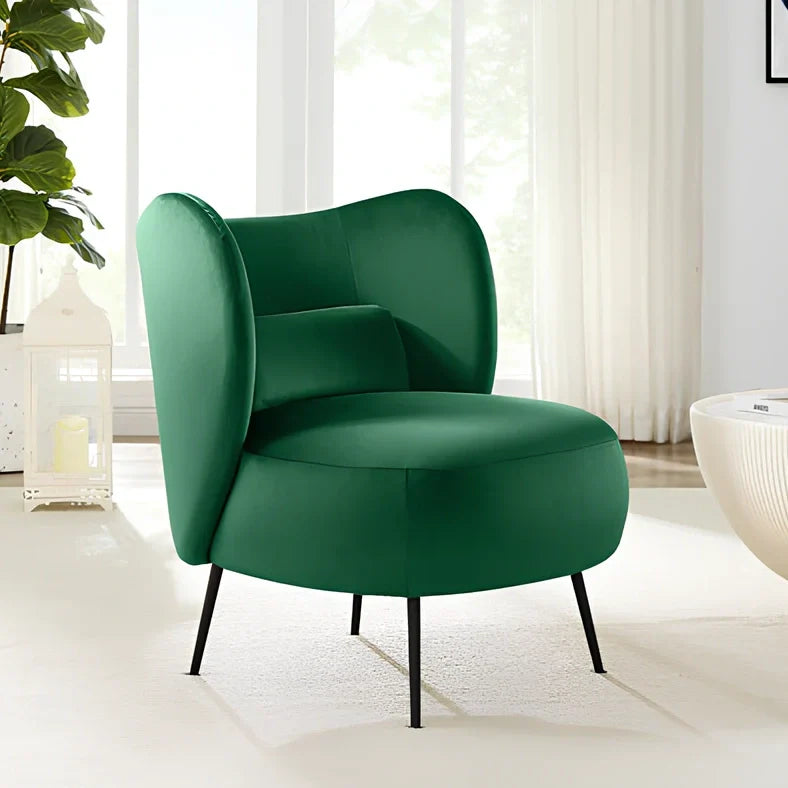 Nordic style sofa in beige lambswool fabric with 180cm wide frame seating 2-3 adults