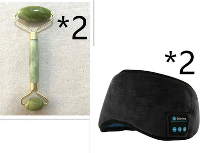 Wireless Bluetooth 5.0 Sleep Headphones with Plush Sleep Mask and Music Player