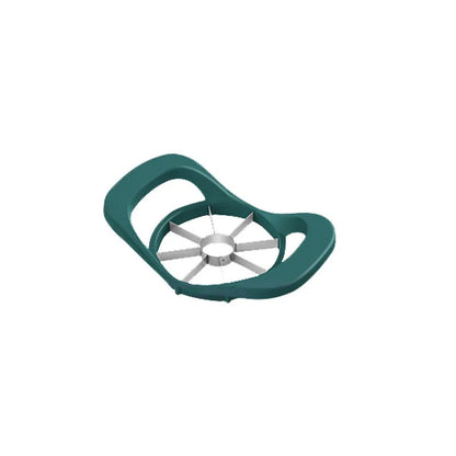 Hand-cranked ABS plastic peeler machine with suction cup base in light green colour