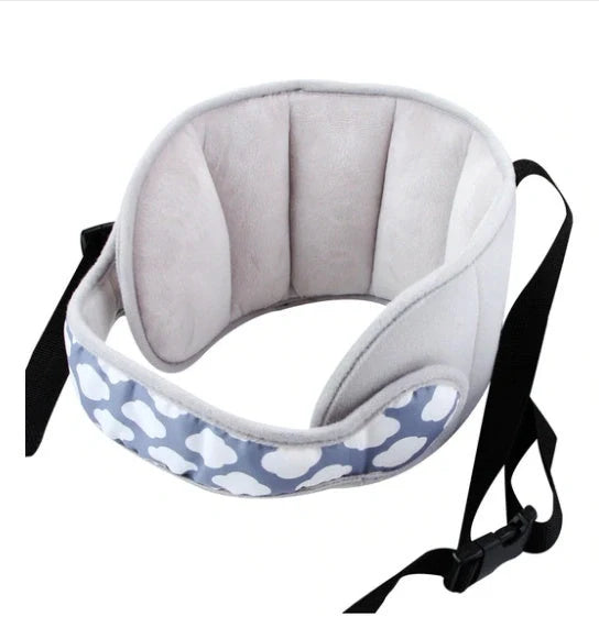 Adjustable car seat head support for babies and kids in various colors