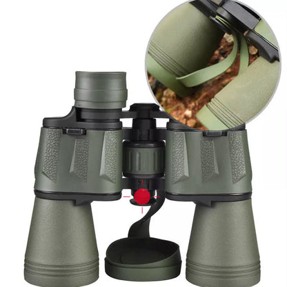 20x50 high-definition binoculars for outdoor tourism with rubber protective skin
