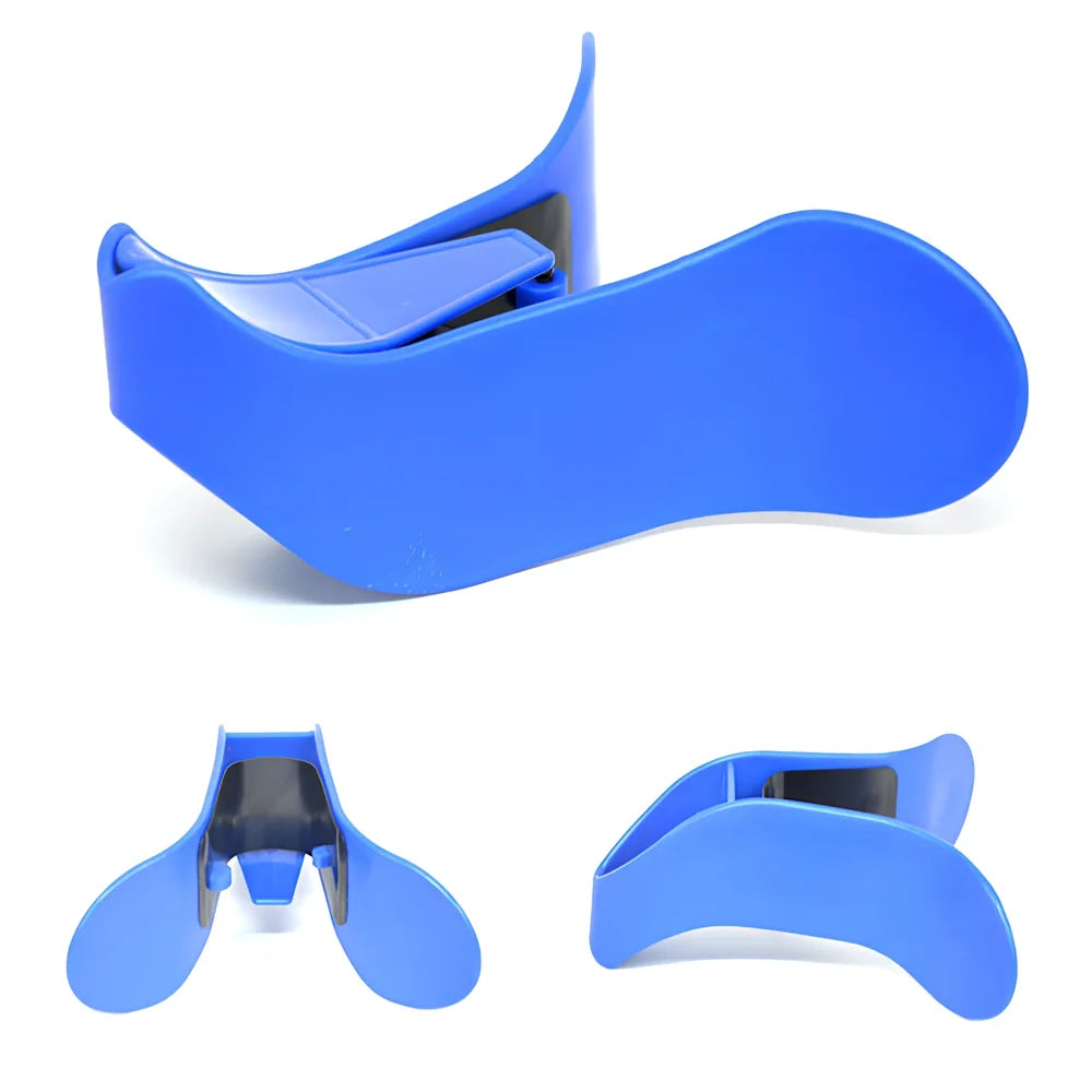 Steel-reinforced pelvic correction trainer in navy blue colour for hip line shaping and posture improvement