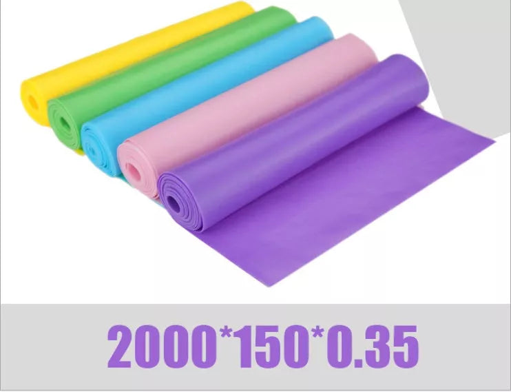 TPE Strength Training Ribbons in various colors and sizes for customized workouts