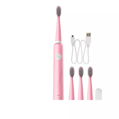 USB charging sonic electric toothbrush in multiple colors with five cleaning modes