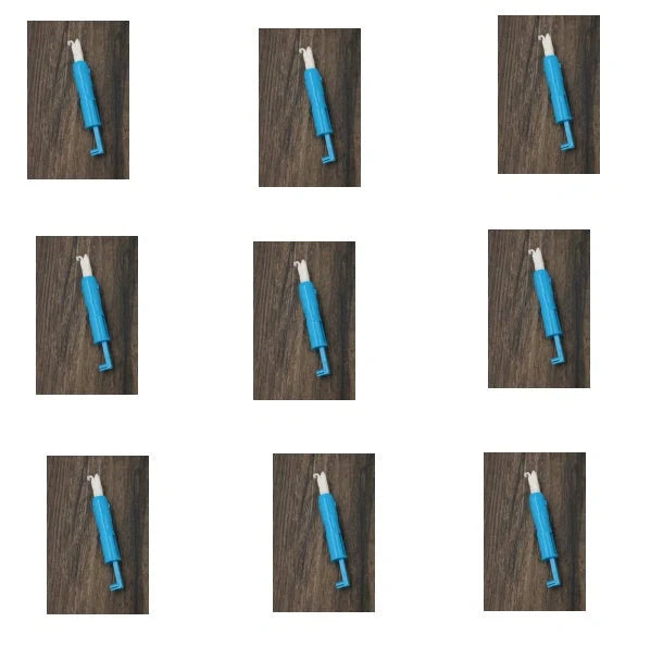 Needle threader insertion tool for sewing machine, 7.2cm length, durable metal and plastic construction