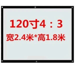 Premium folding movie projector screen made of high-quality polyester for clear, vivid home entertainment