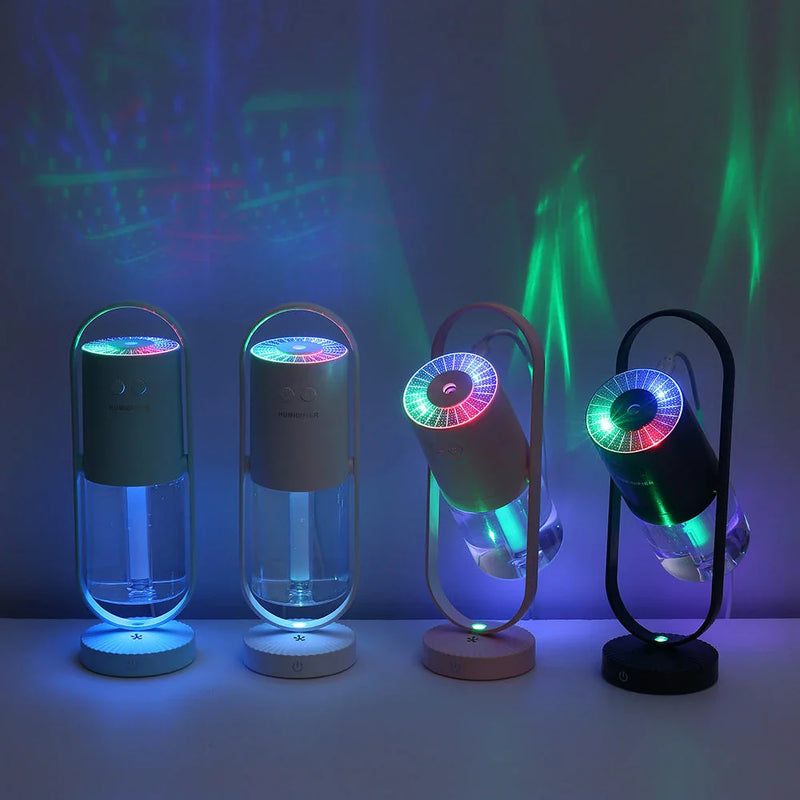 Hhomeenjoy Compact Humidifier with Starry Projection for Desktops