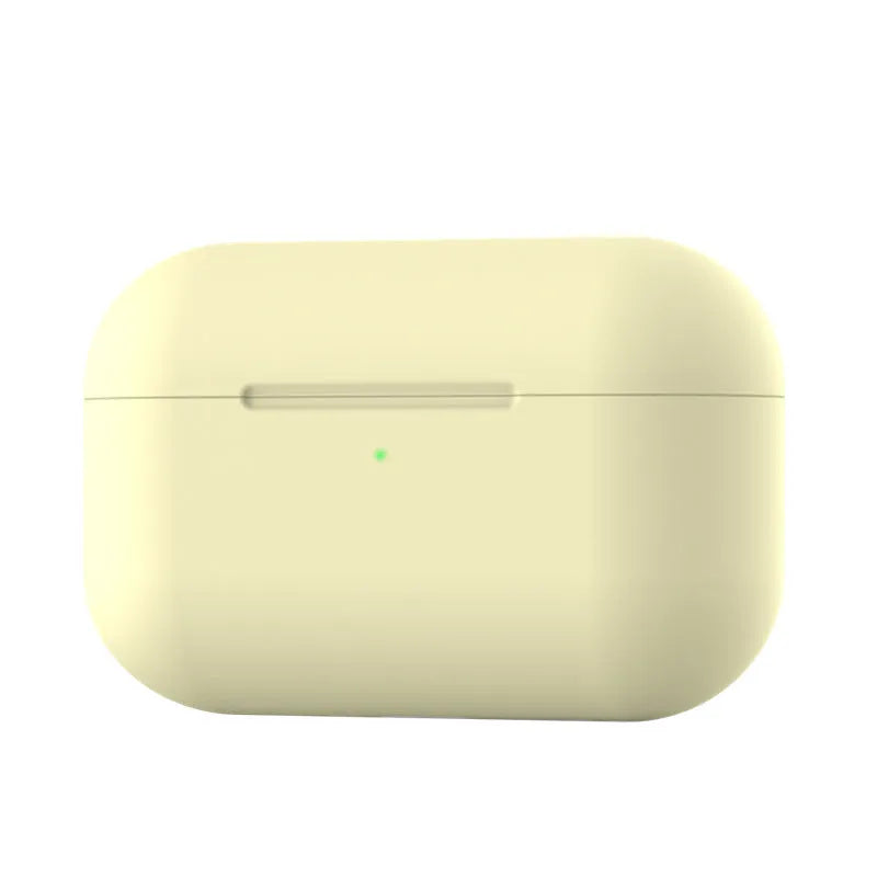 Silicone protective cover for AirPods Pro headphones in multiple colour options showing shock absorption design