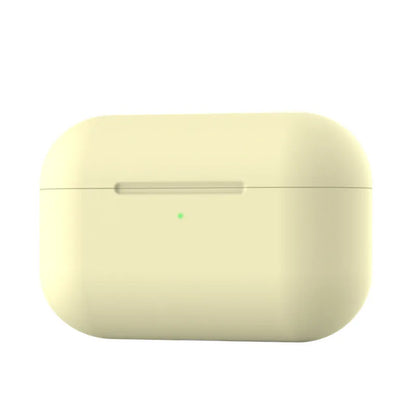 Silicone protective cover for AirPods Pro headphones in multiple colour options showing shock absorption design