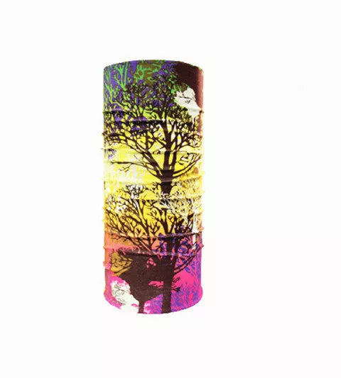 Polyester sports bandana for cycling and sun protection in various patterns