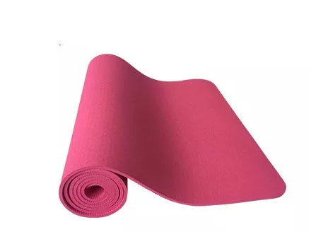 6mm thick beginner yoga mat with waterproof and non-slip features in various colors