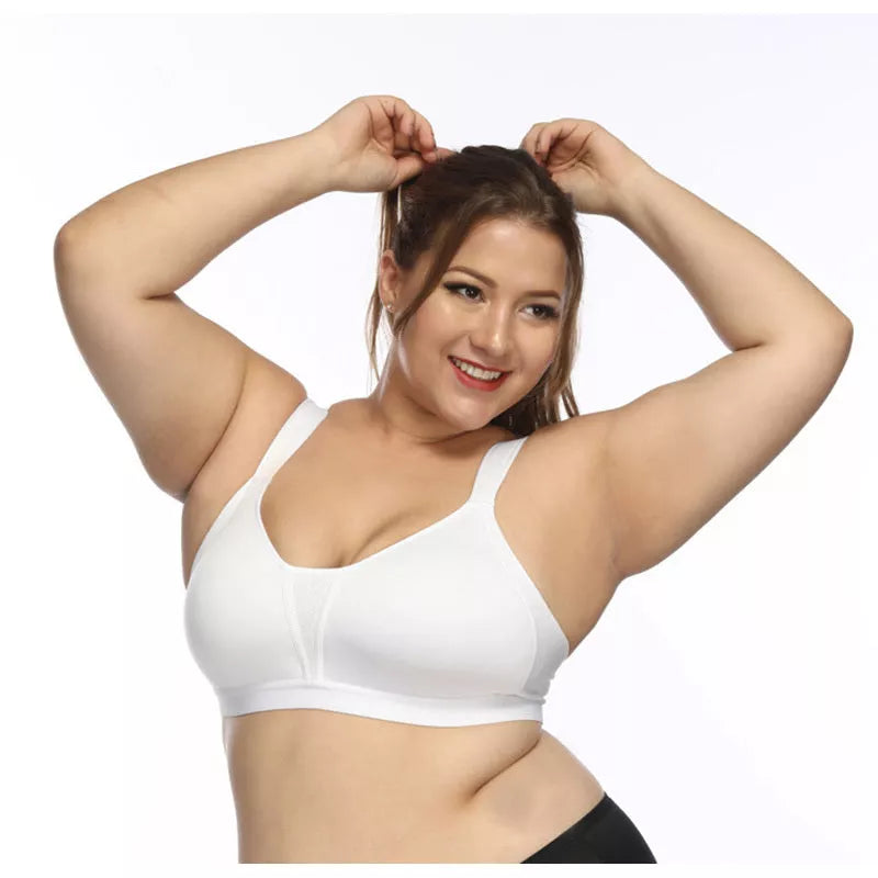 No steel collar underwear bra in polyester fiber, available in multiple colors and sizes