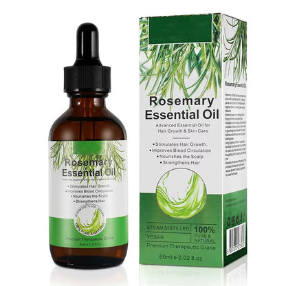Rosemary Hair Growth Serum bottle with 60ml net content for damaged hair repair