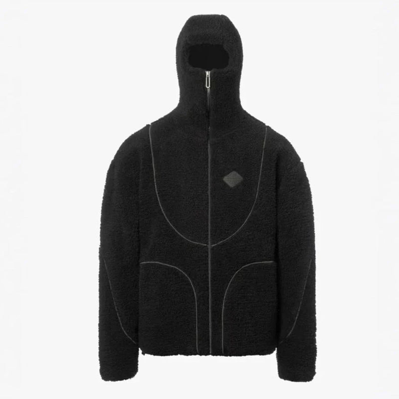 Stylish and Cozy Men's Hooded Patchwork Jacket