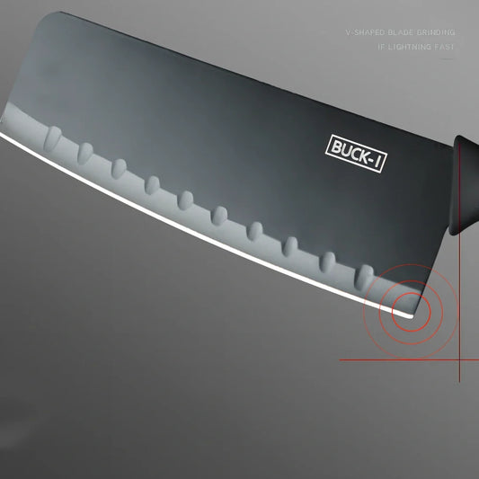 Fruit knife kitchen knife set with stainless steel blades and black storage case