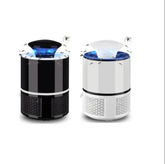 Quiet Mosquito Repelling Lamp - Effective insect zapper with low-noise fan, 360-400nm purple light, and automatic on/off sensor